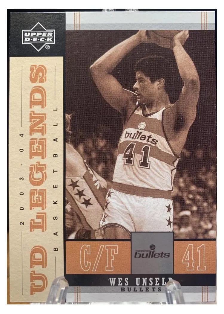 2003 Upper Deck Legends Throwback Wes Unseld #89 card