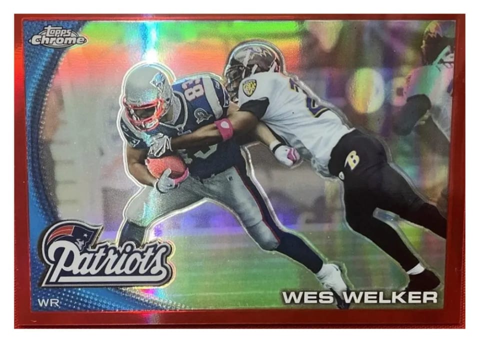 2010 Topps Chrome Wes Welker #C63 card