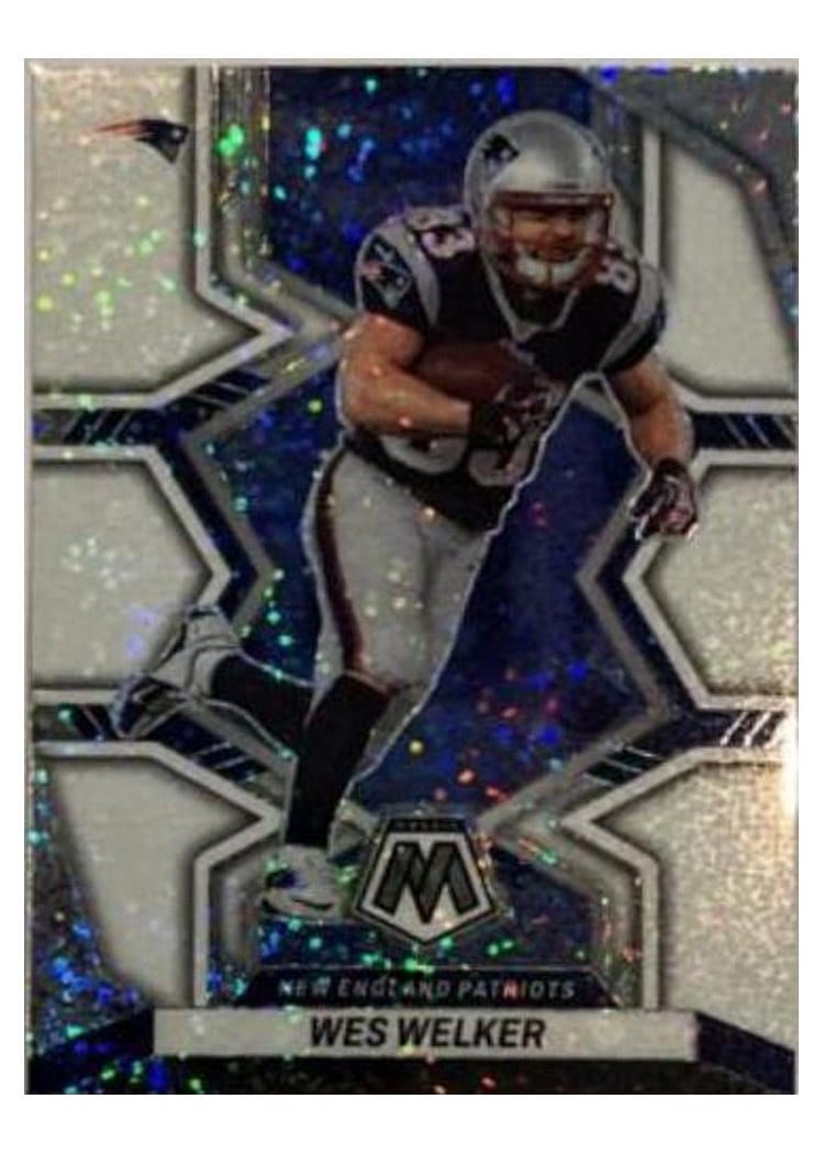 2022 Panini Mosaic Base Set Wes Welker White Sparkle #240 card