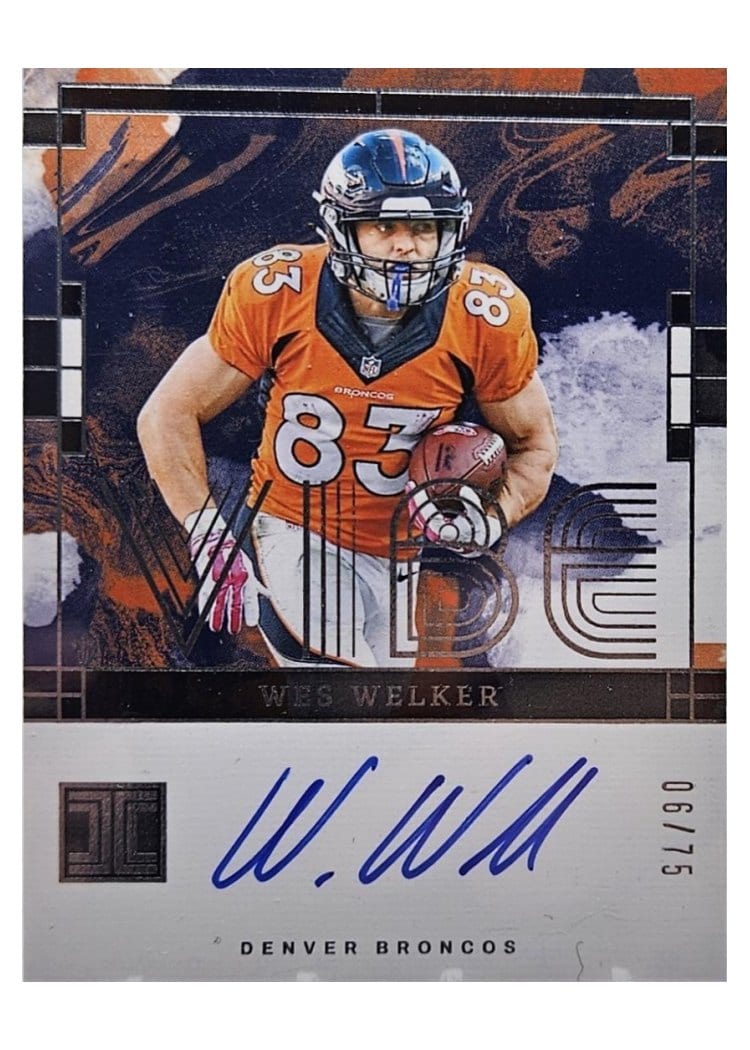 2024 Panini Impeccable Vibes Signatures Wes Welker #6 card