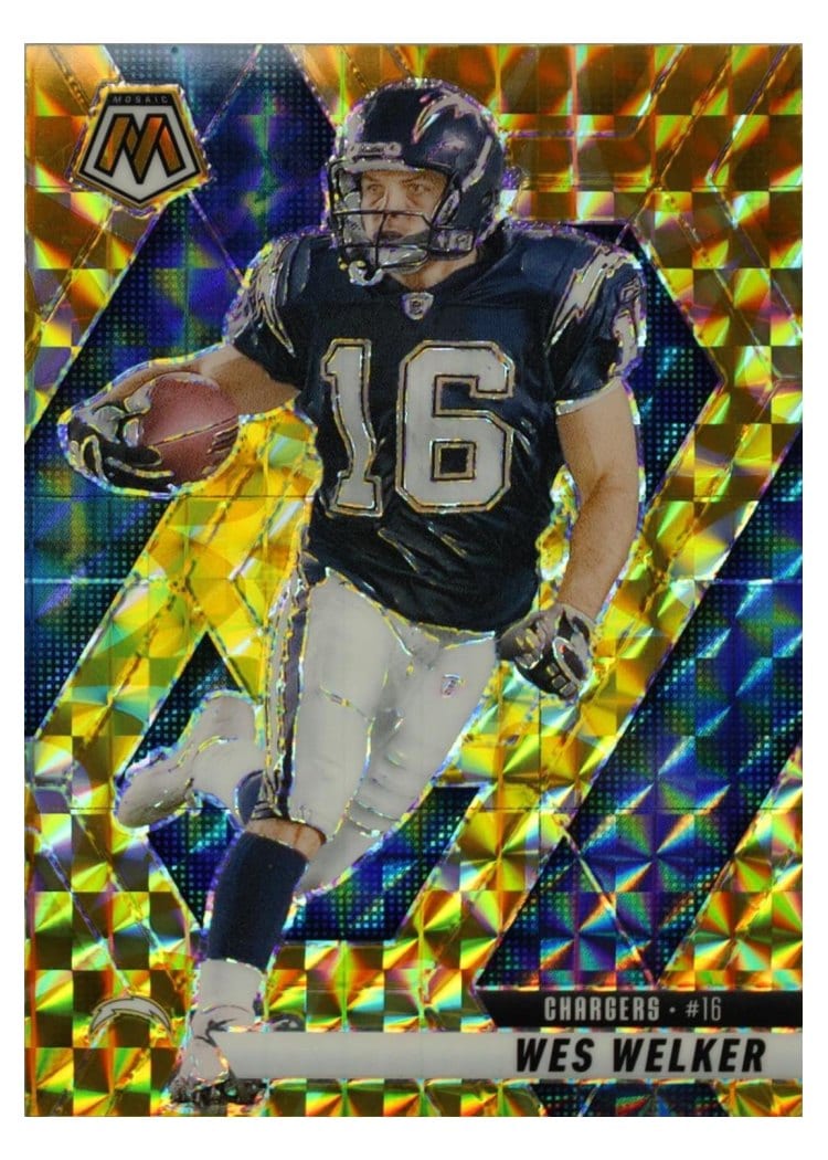 2025 Panini Mosaic Base Set Wes Welker #205 card
