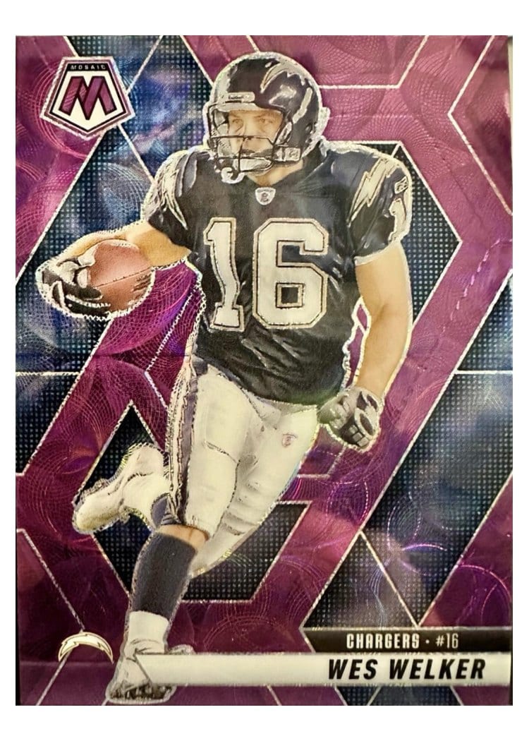 2025 Panini Mosaic Base Set Wes Welker #205 card