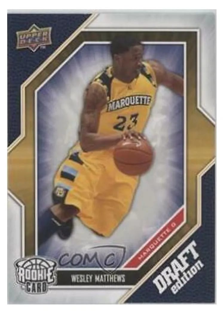2009 Upper Deck Draft Edition Wesley Matthews #68 card