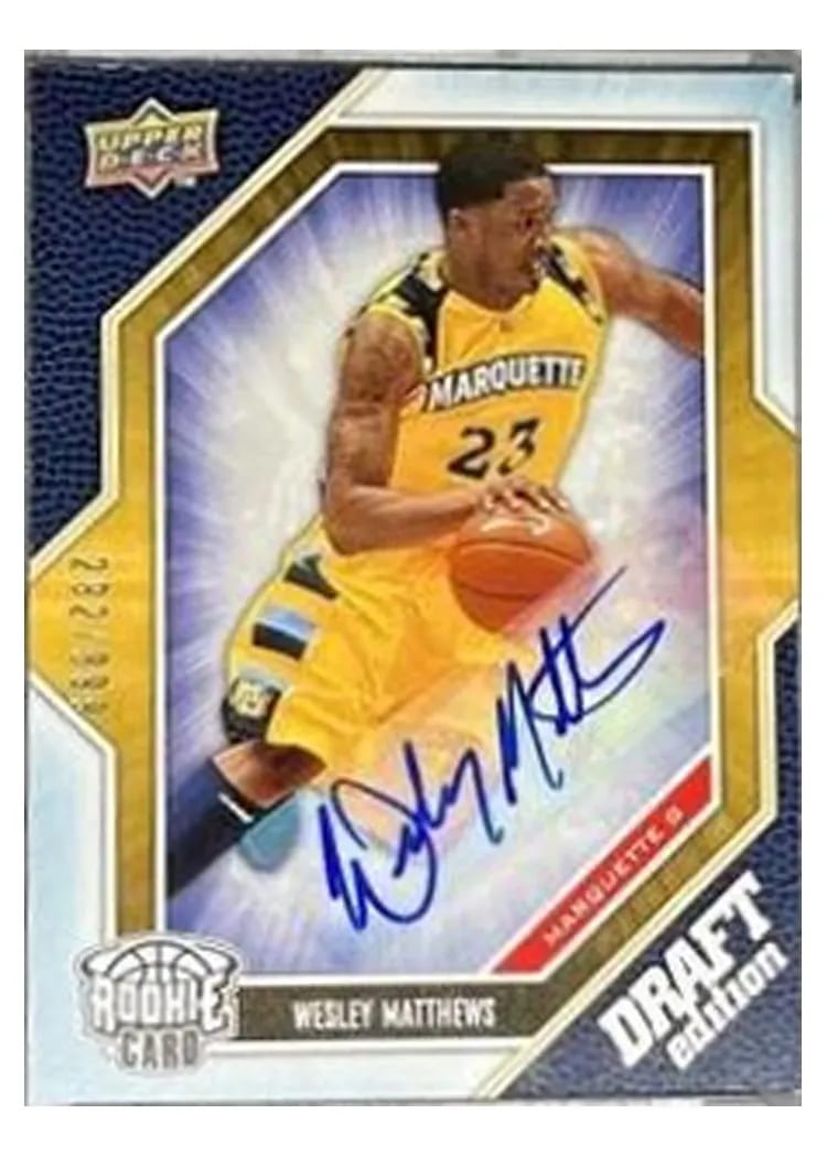 2009 Upper Deck Draft Edition Wesley Matthews #68 card