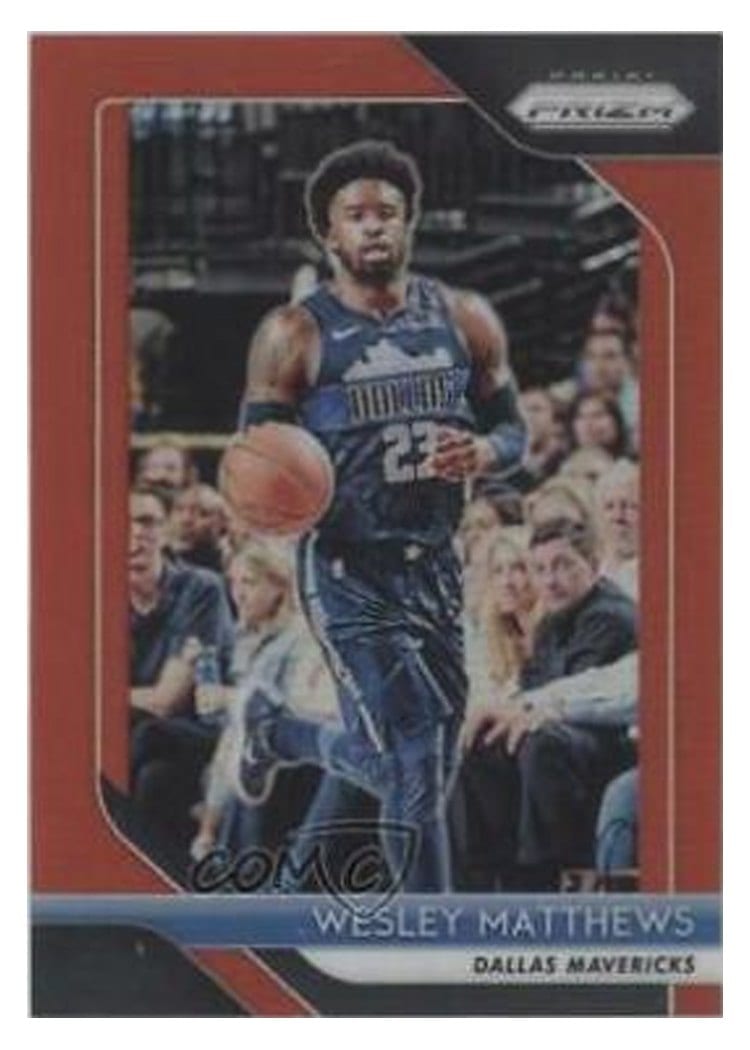 2018-19 Panini Prizm Base Set Wesley Matthews #290 card