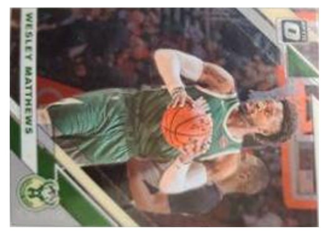 2019-20 Donruss Optic Base Set Wesley Matthews #61 card