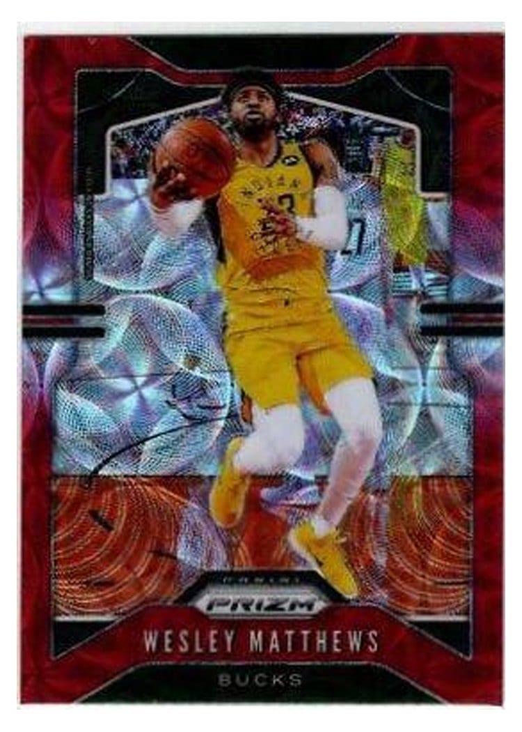 2019-20 Panini Prizm Base Set Wesley Matthews Red Prizm #214 card