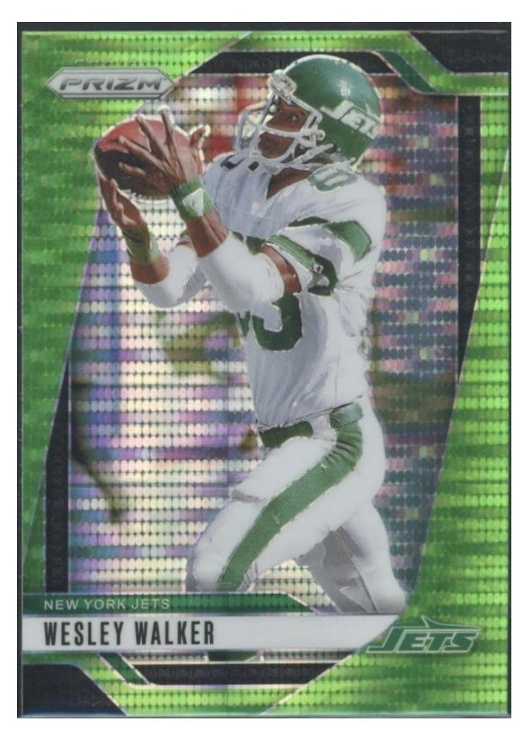 2024 Panini Prizm Base Set Wesley Walker Neon Green Pulsar #230 card