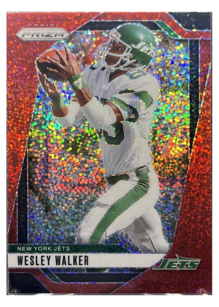2024 Panini Prizm Base Set Wesley Walker Red Sparkle #230 card
