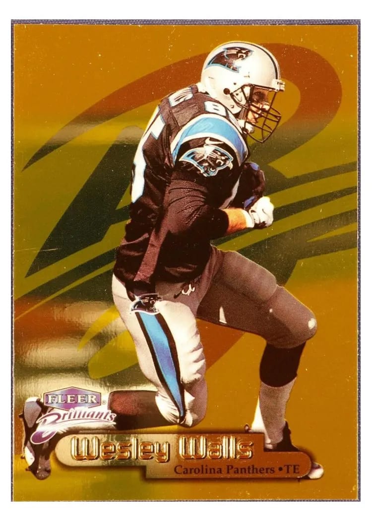 1998 Fleer Brilliants Wesley Walls #44 card