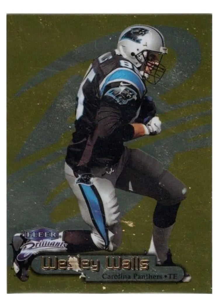 1998 Fleer Brilliants Wesley Walls #44G card