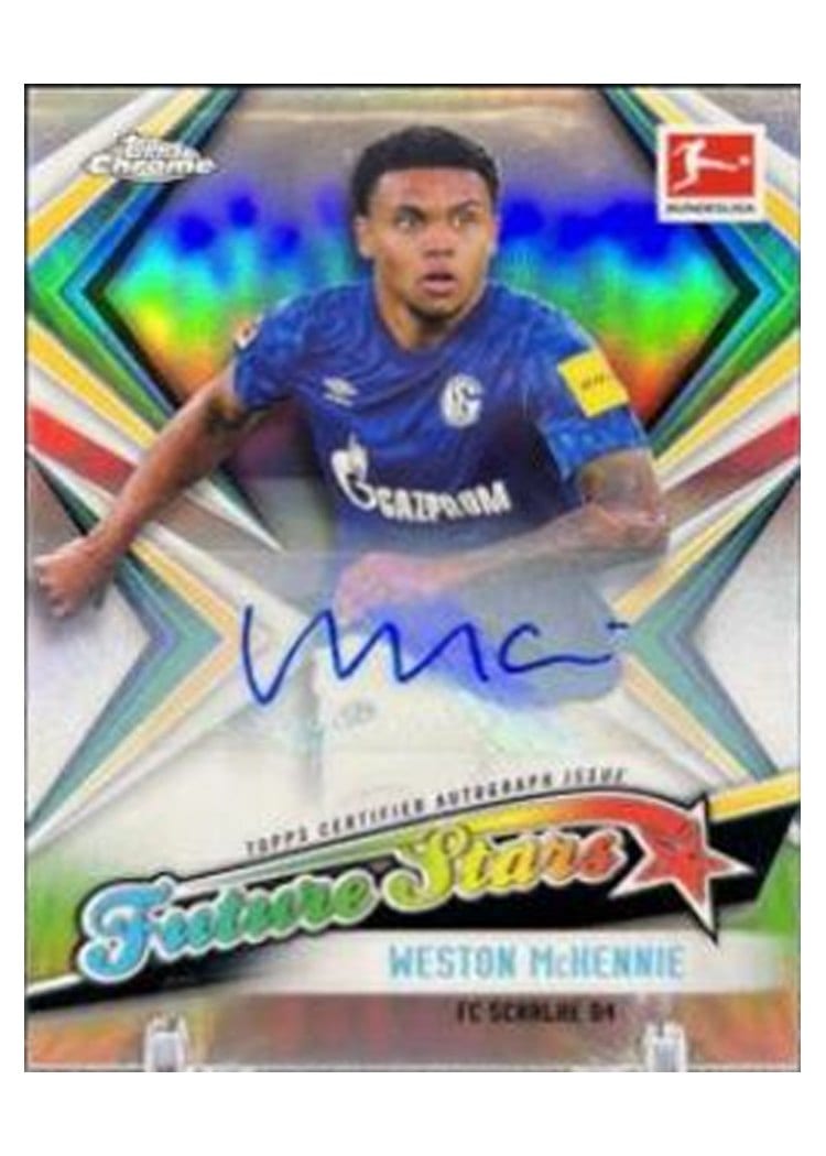 2019 Topps Chrome Bundesliga Future Stars Weston McKennie #FS-11 card