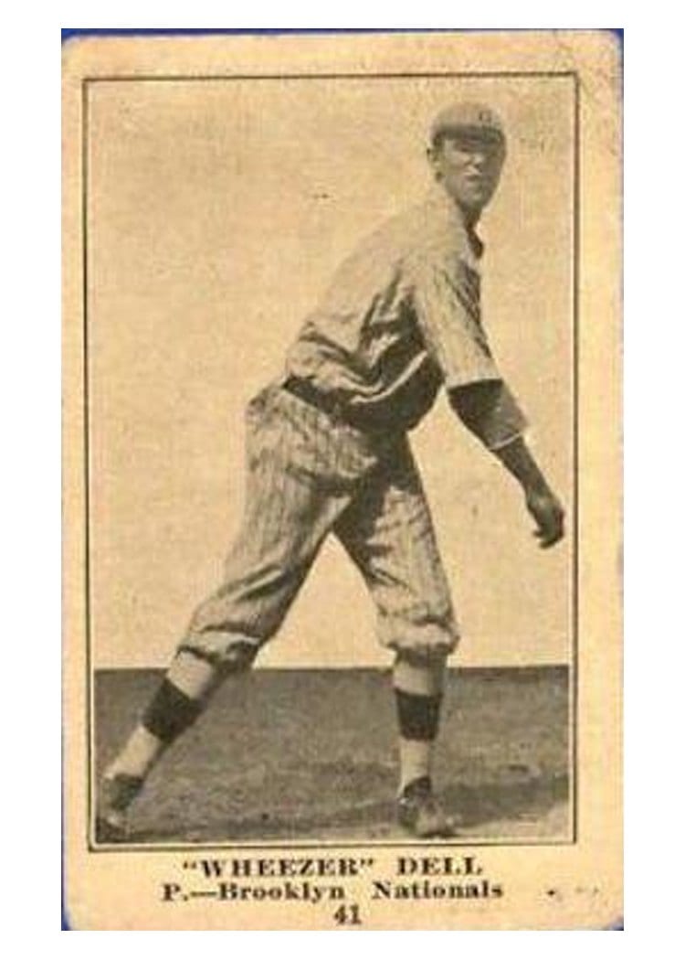 1917 Collins McCarthy 'Wheezer' Dell #41 card
