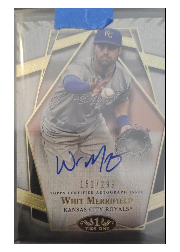 2022 Topps Tier One Prime Performers Autographs Whit Merrifield #PPA-WM card