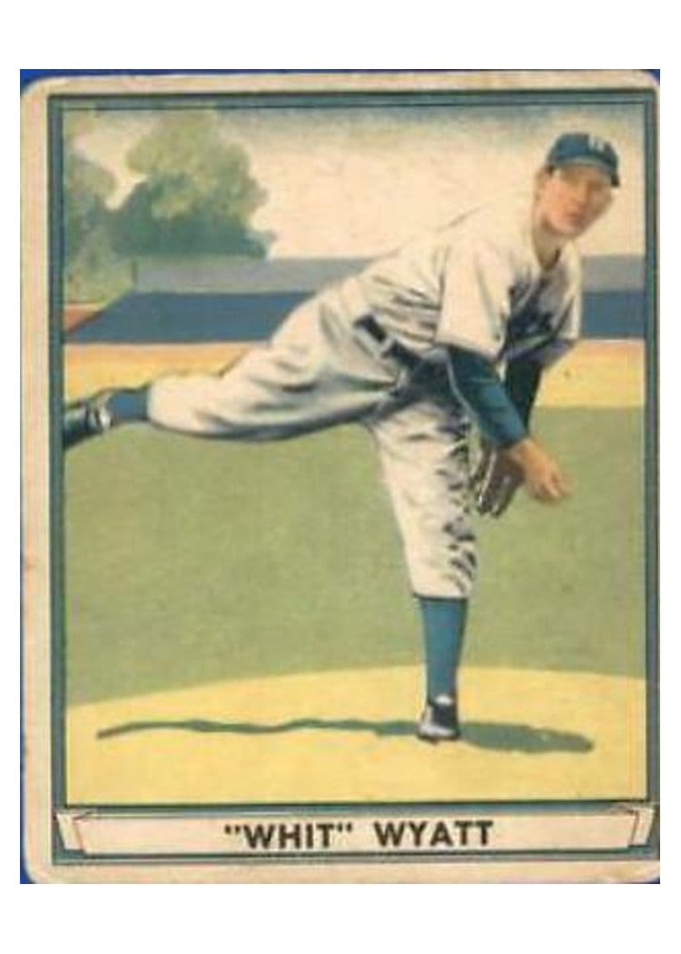 1941 Play Ball Whit Wyatt #55 card