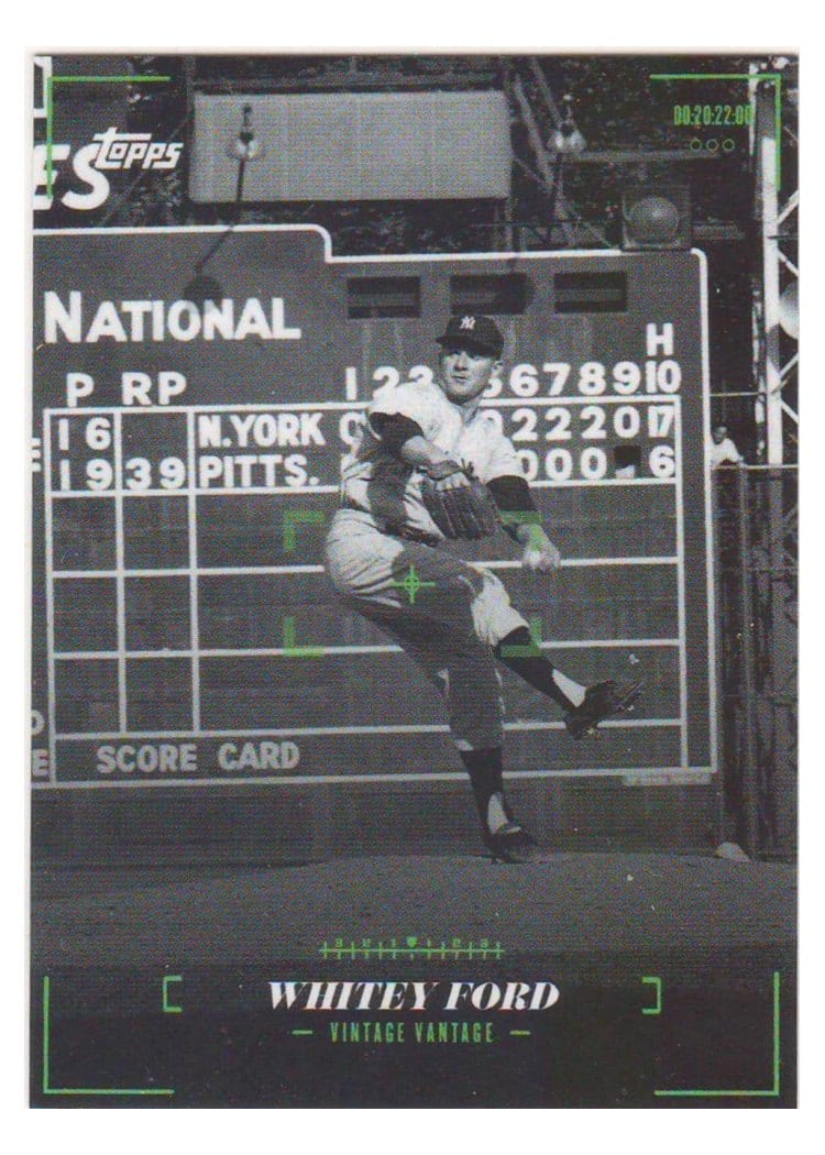 2022 Topps Black & White Vintage Vantage Whitey Ford #VV-8 card