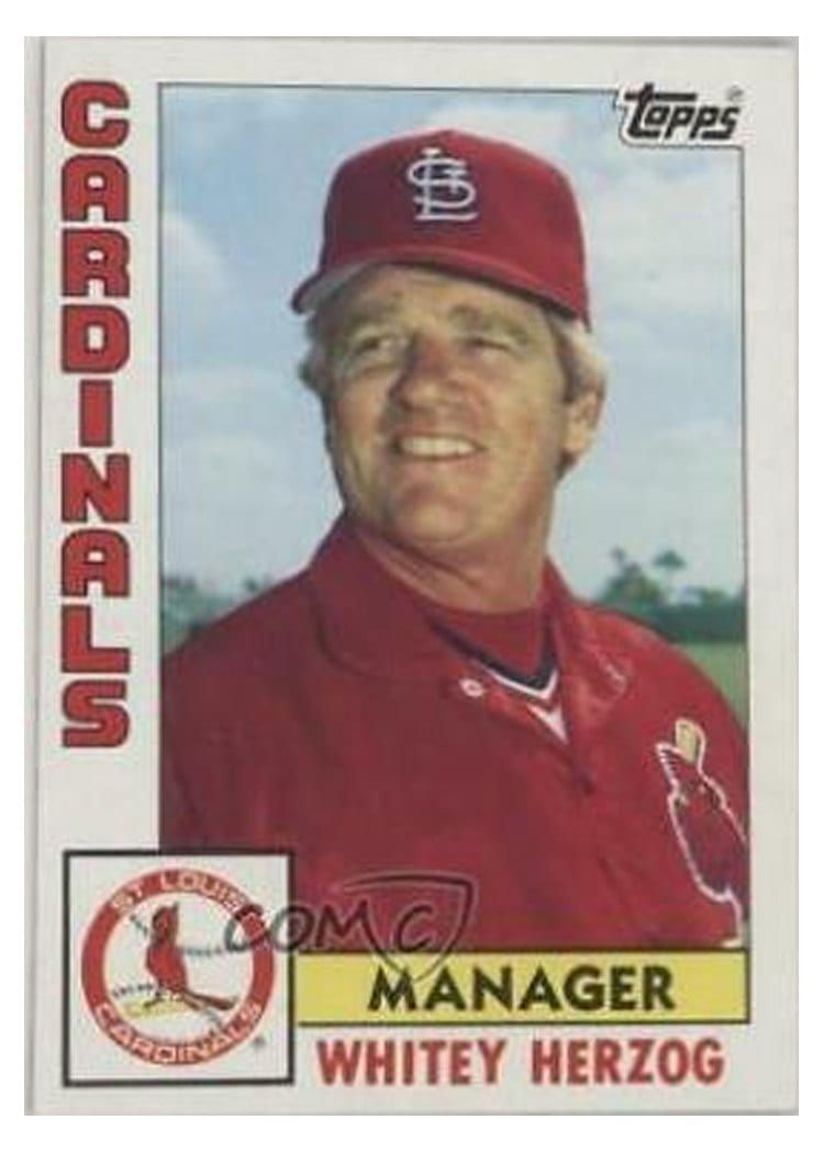 1984 Topps Whitey Herzog #561 card