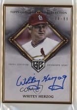 2023 Topps Gilded Collection Gold Frame Hall of Famers Autographs Whitey Herzog #HAFA-WH card