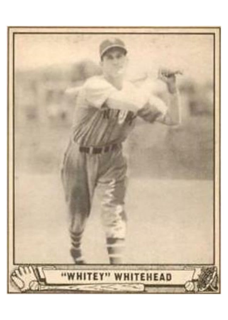 1940 Play Ball Whitey Whitehead #92 card