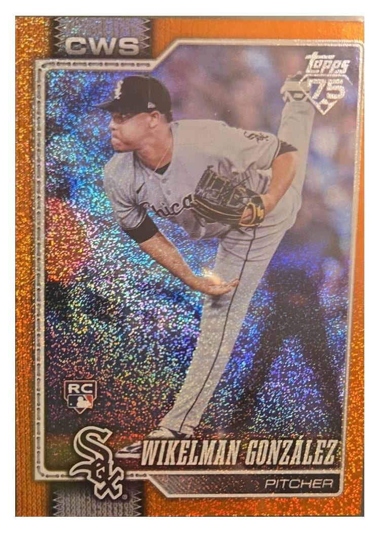 2026 Topps Base Set Wikelman González Orange Sandglitter #167 card