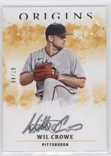 2021 Panini Chronicles Origins Autographs Silver Ink Wil Crowe #OASI-WC card