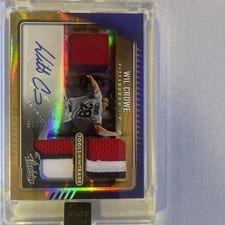 2022 Panini Absolute Tools of the Trade 3 Swatch Signatures Wil Crowe #TT3S-WC card