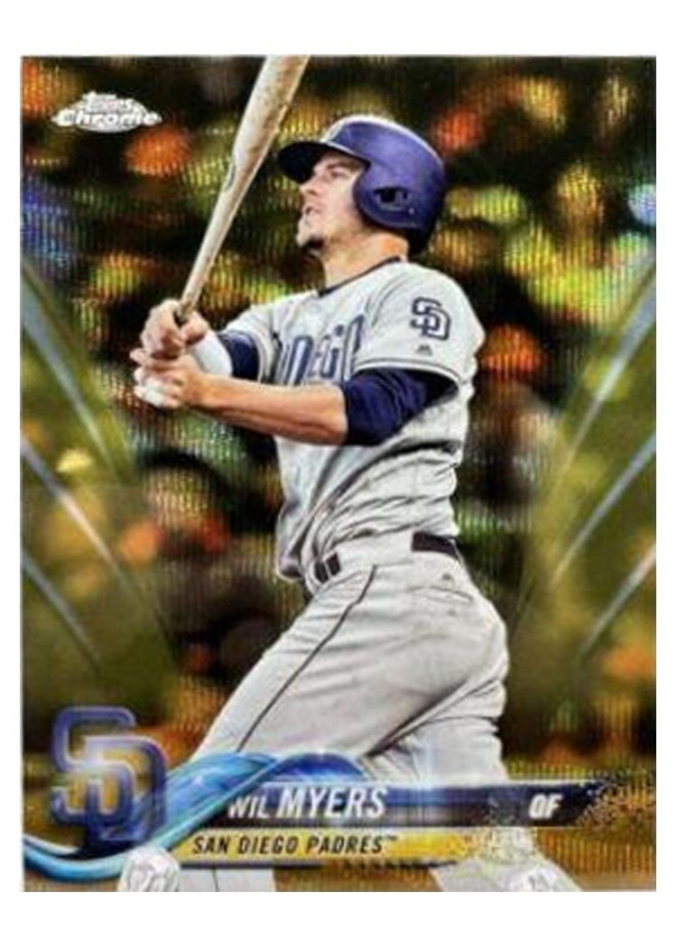 2018 Topps Chrome Base Set Wil Myers #18 card