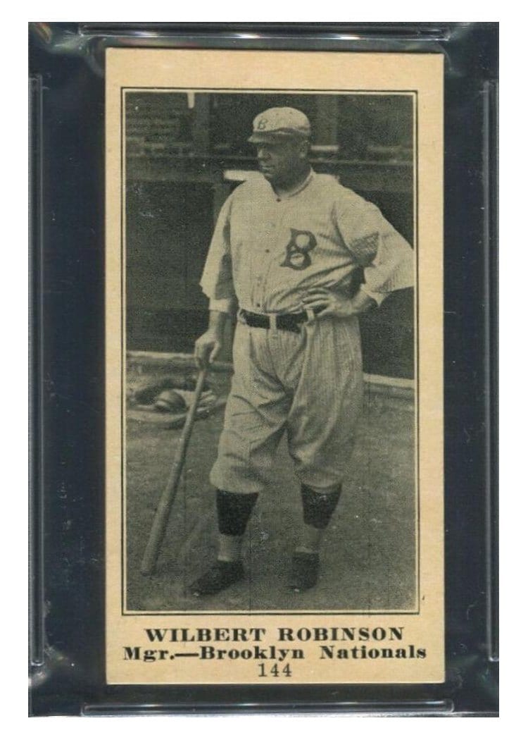 1916 M101 4 Sporting News Wilbert Robinson #144 card