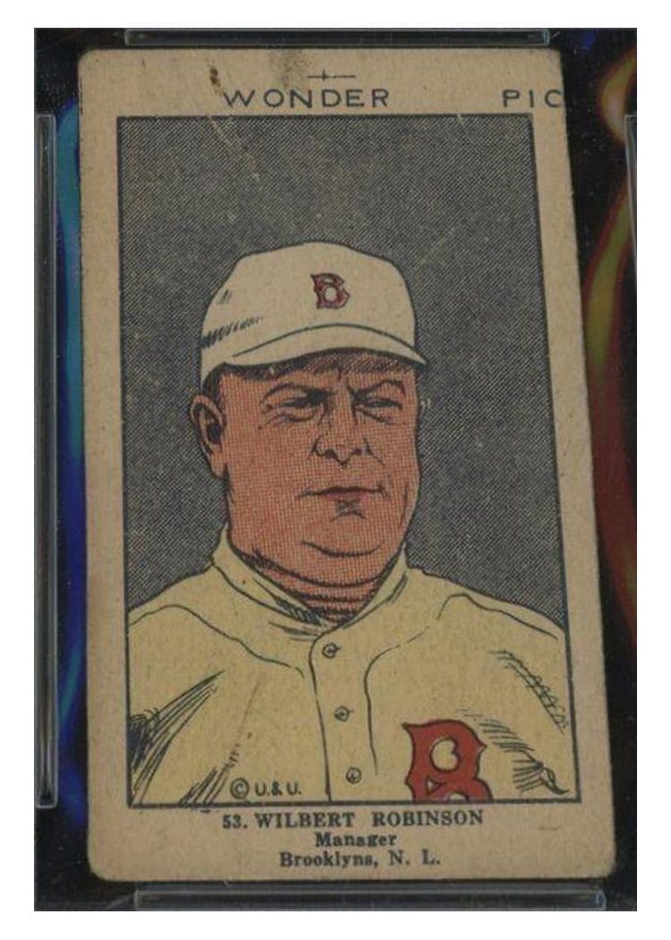 1923 W515 2 Wilbert Robinson Hand Cut #53 card