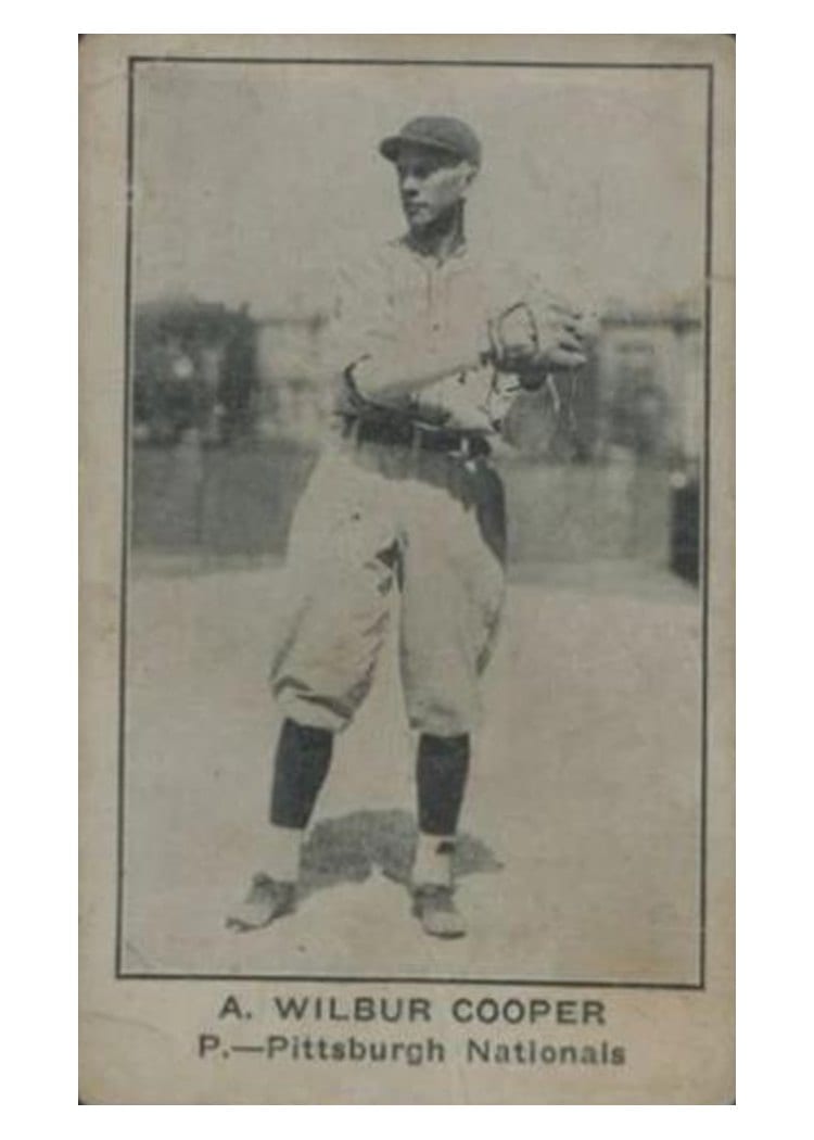 1922 E121 American Caramel Series of 120 Wilbur Cooper card