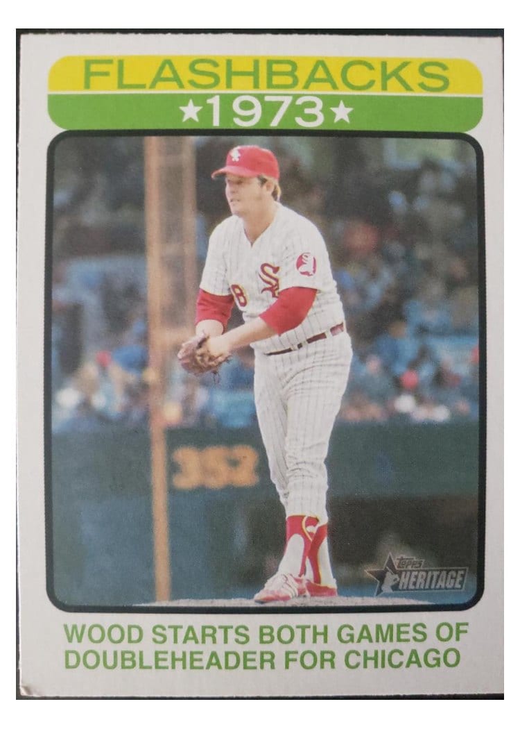 2022 Topps Heritage Baseball Flashbacks Wilbur Wood #BF-13 card