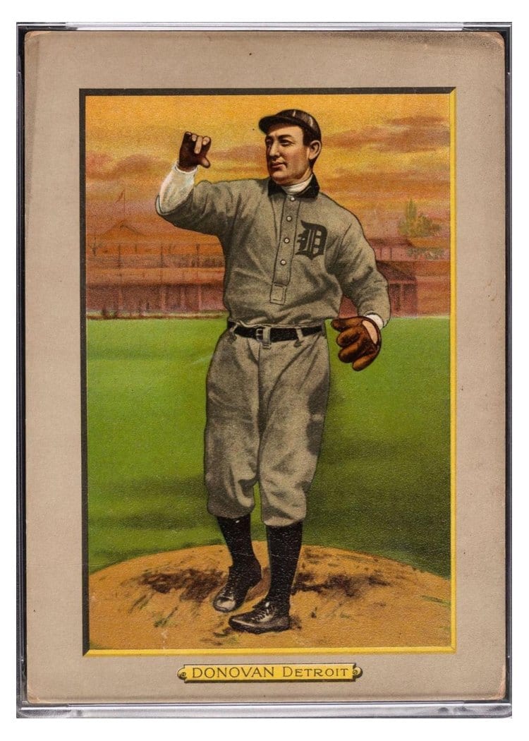 1911 Turkey Red Cabinets T3 & T9 Wild Bill Donovan Checklist Back #12 card
