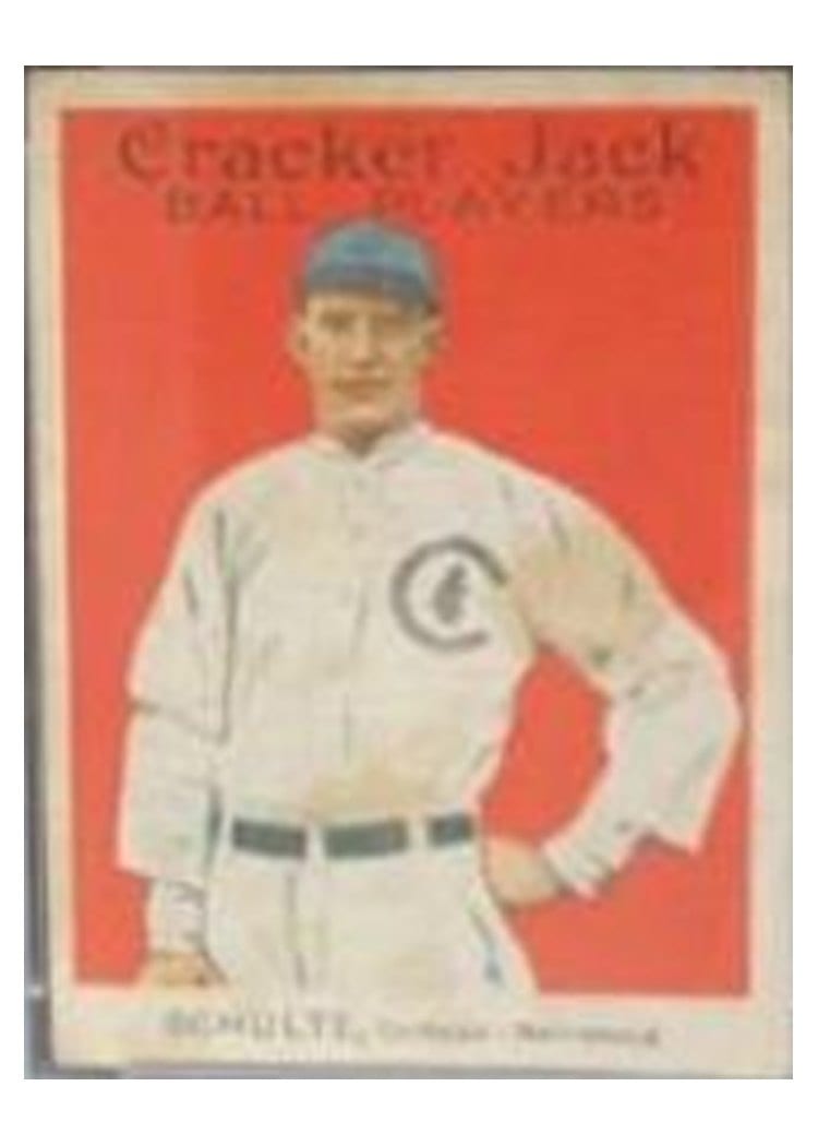 1914 Cracker Jack Wildfire Schulte #101 card