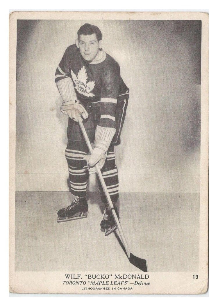 1939 O-Pee-Chee V301-1 Wilf 'Bucko' McDonald #13 card