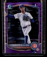 2025 Bowman Chrome Prospects Wilfri De La Cruz #BCP-209 card