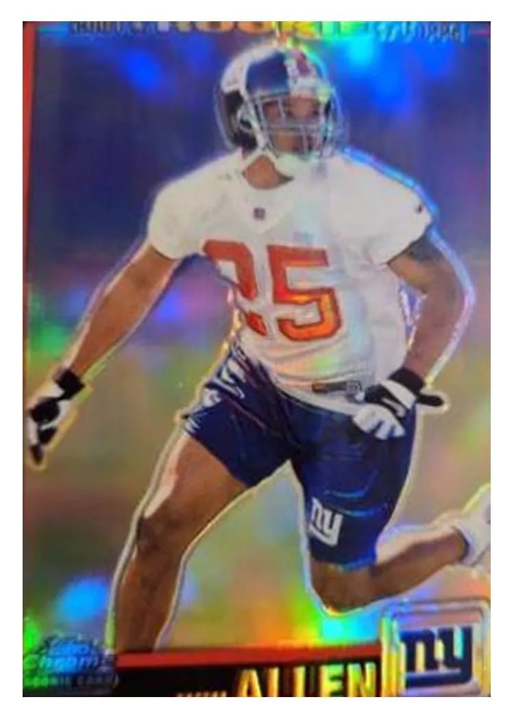 2001 Topps Chrome Will Allen Black Refractor #280 card