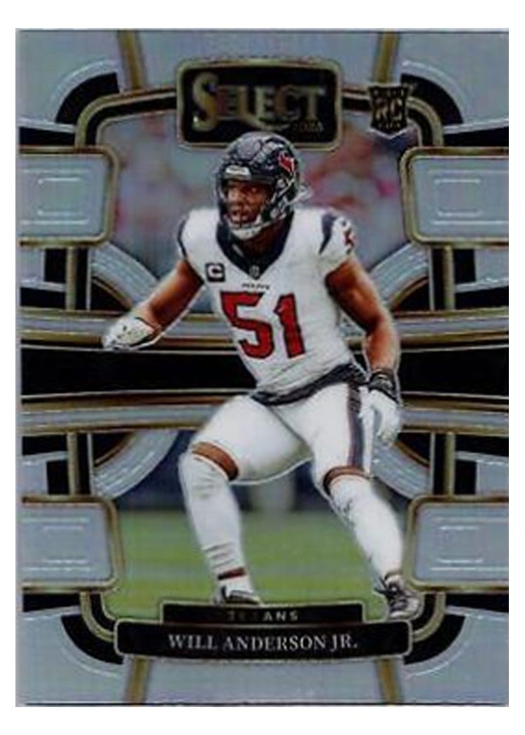 2023 Panini Select Base Set Will Anderson Jr. Silver Prizm #40 card