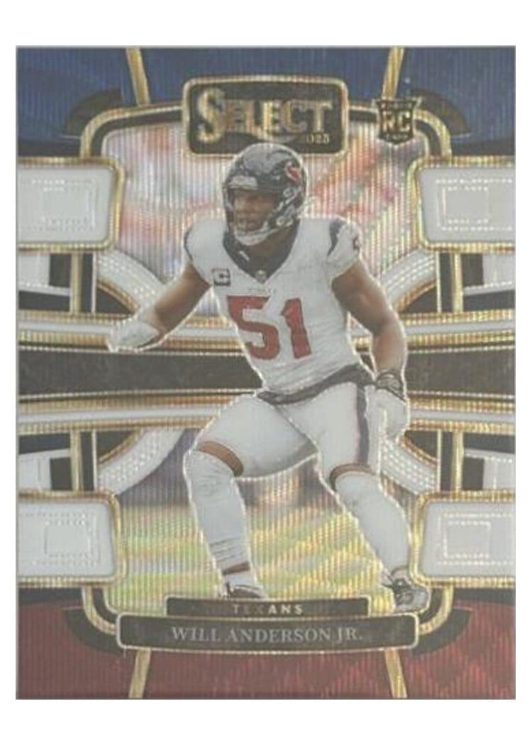 2023 Panini Select Base Set Will Anderson Jr. Tri-Color Prizm #40 card