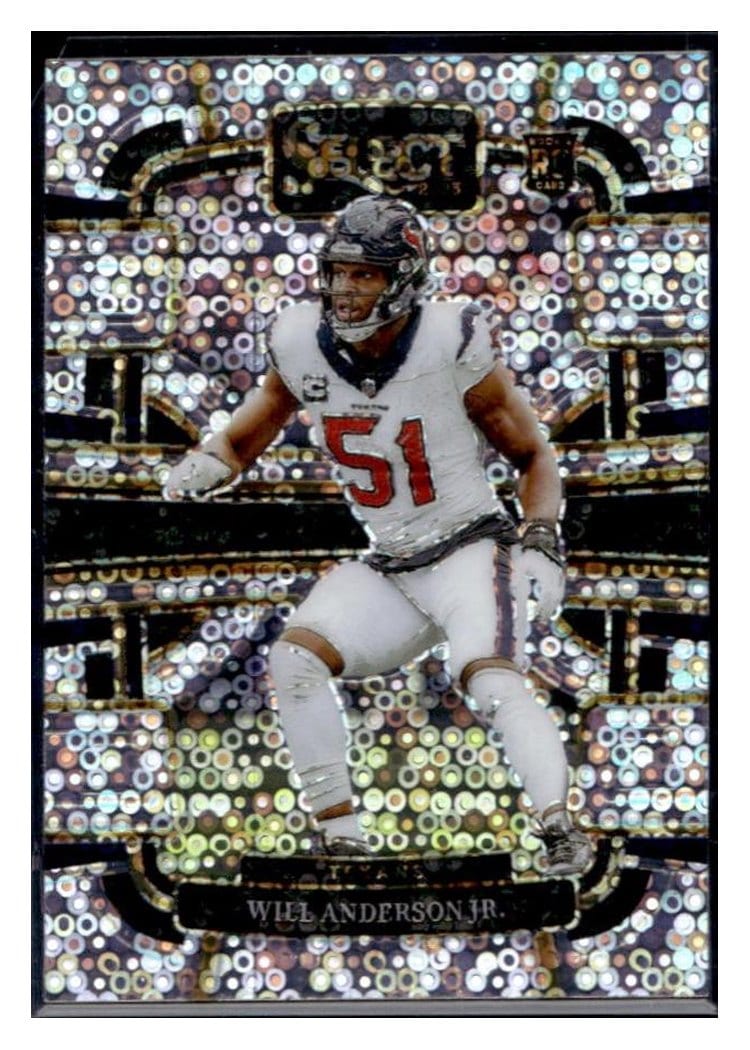 2023 Panini Select Base Set Will Anderson Jr. Disco Prizm #40 card