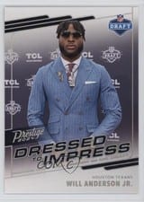 2024 Panini Prestige Dress to Impress NFL Draft Will Anderson Jr. #DTI-WAJ card