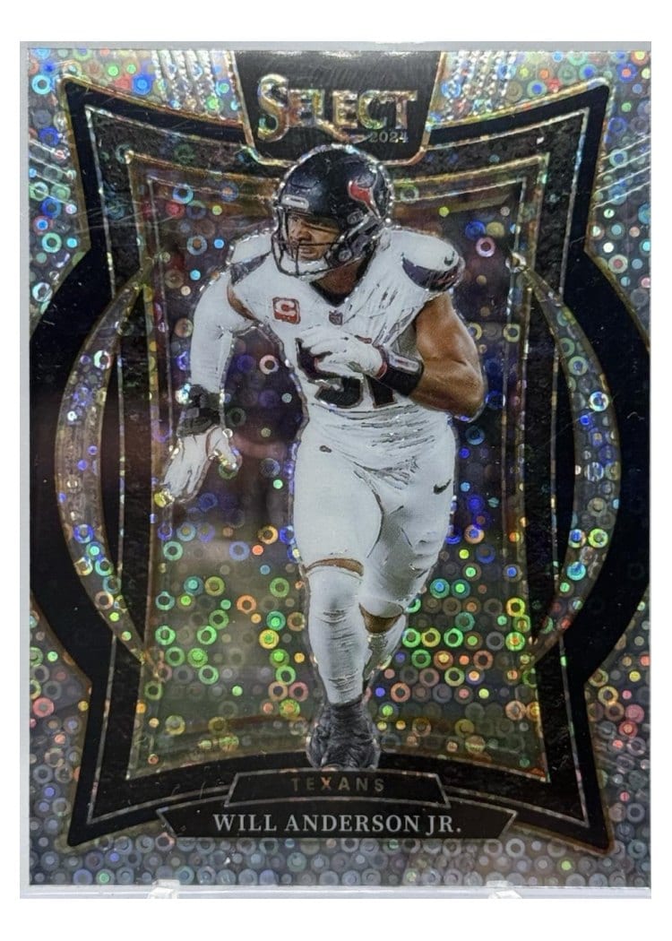 2024 Panini Select Base Set Will Anderson Jr. Disco Prizm #100 card
