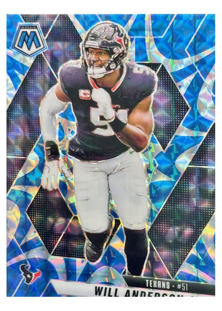 2025 Panini Mosaic Base Set Will Anderson Jr. Reactive Blue #24 card