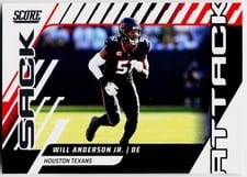 2025 Score Sack Attack Will Anderson Jr. #9 card