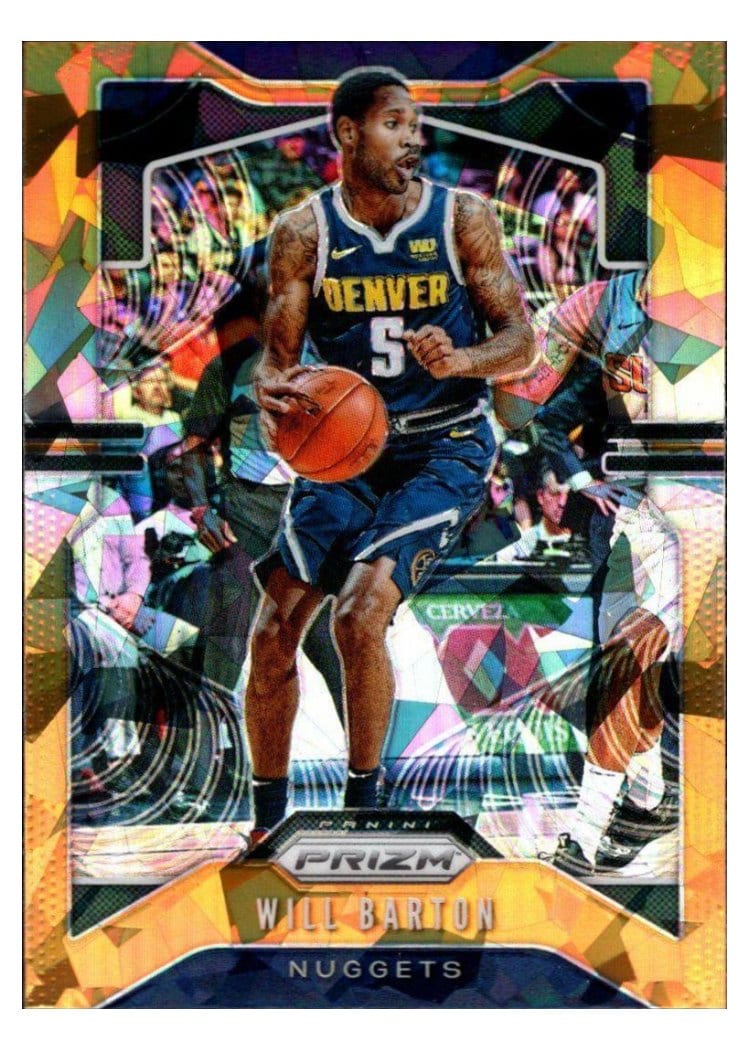 2019-20 Panini Prizm Base Set Will Barton Orange Ice Prizm #85 card
