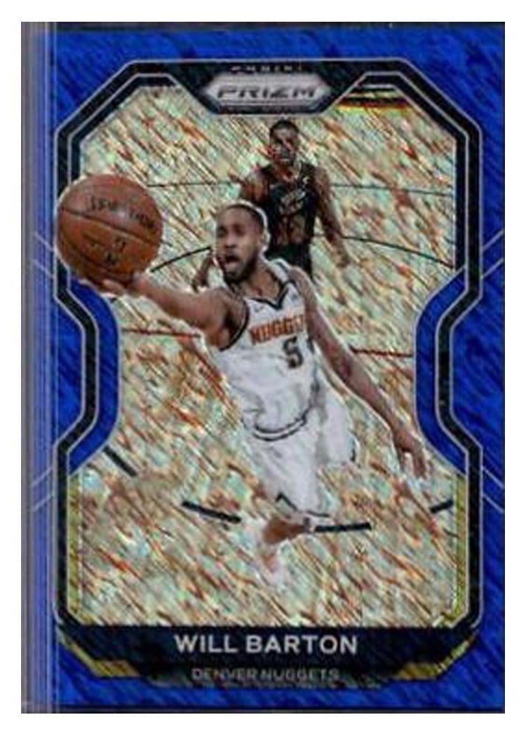 2020-21 Panini Prizm Base Set Will Barton Blue Shimmer Prizm #79 card