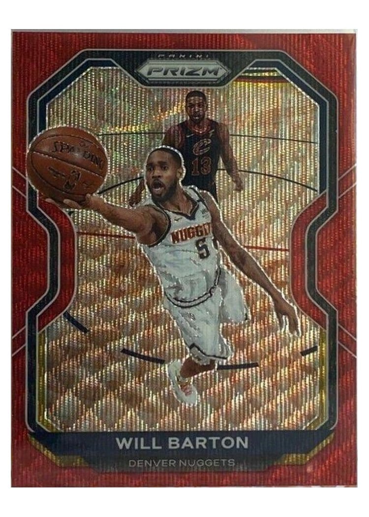 2020-21 Panini Prizm Base Set Will Barton Ruby Wave Prizm #79 card