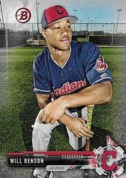 2017 Bowman Draft Base Set Will Benson #BD-56 card