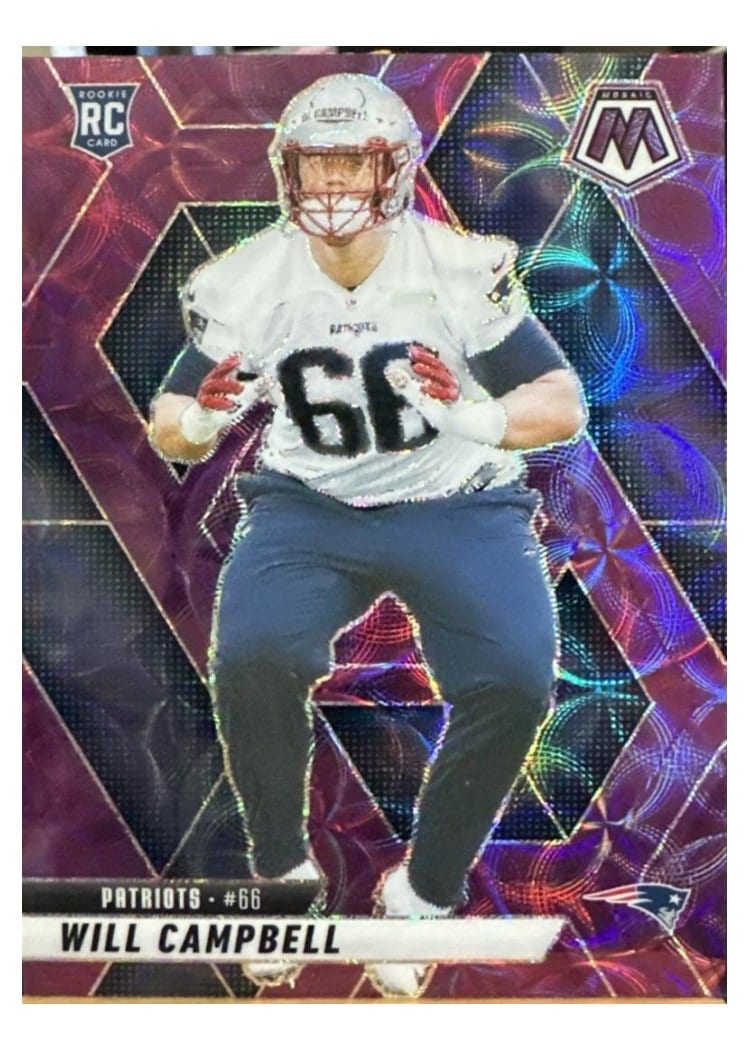 2025 Panini Mosaic Base Set Will Campbell #378 card