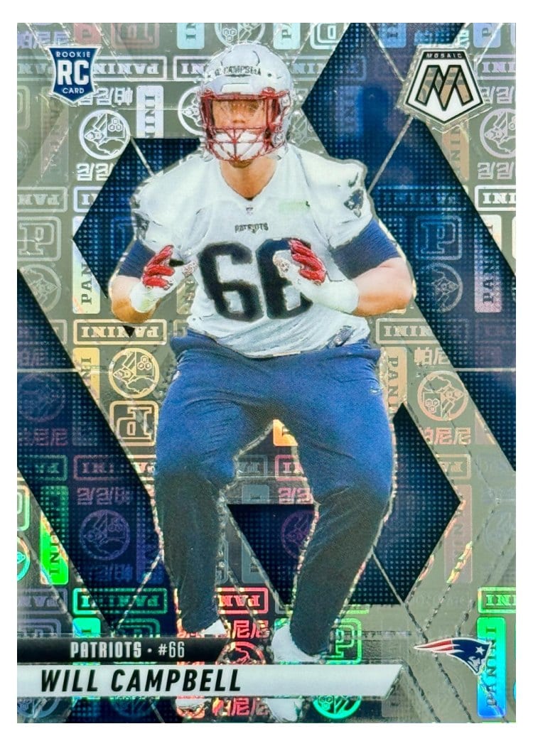 2025 Panini Mosaic Base Set Will Campbell #378 card