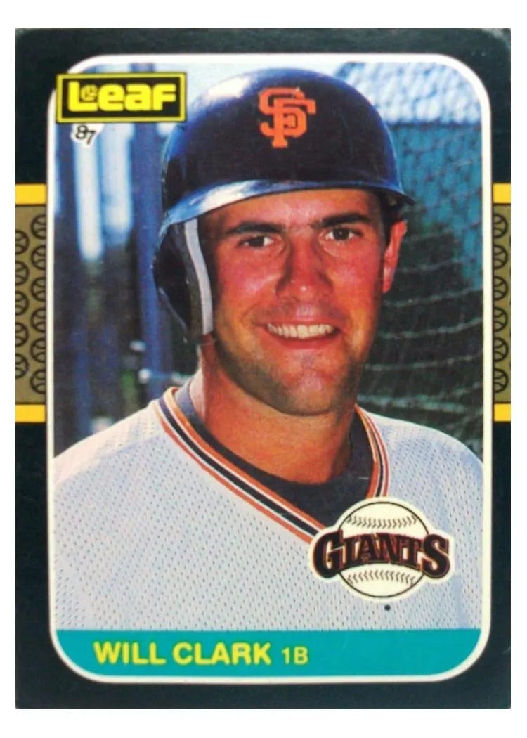 1987 Leaf Will Clark #144 card
